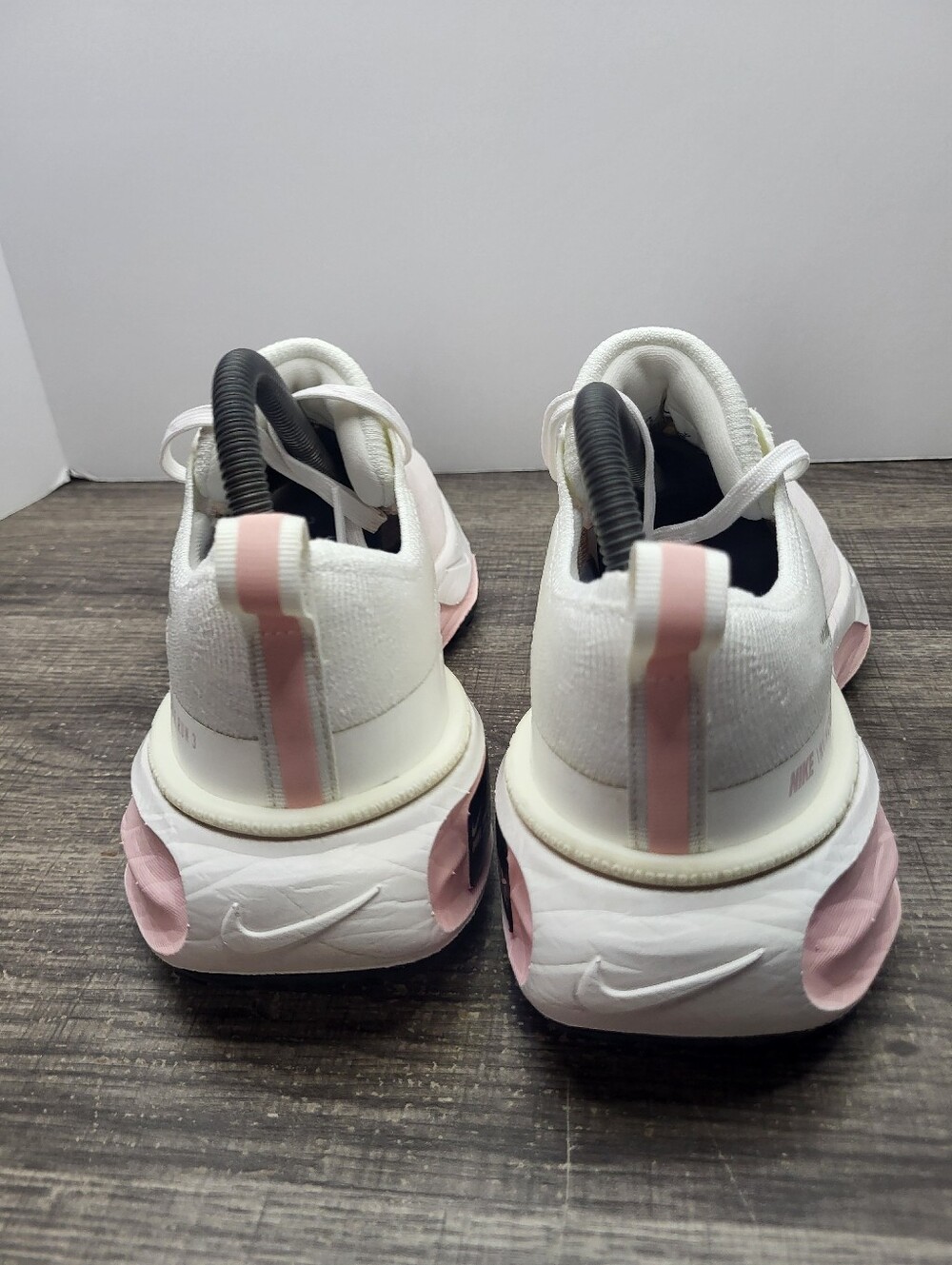 Nike Zoom X Women's Running Shoes - White, Pink & Black Swoosh - Picture 5 of 10